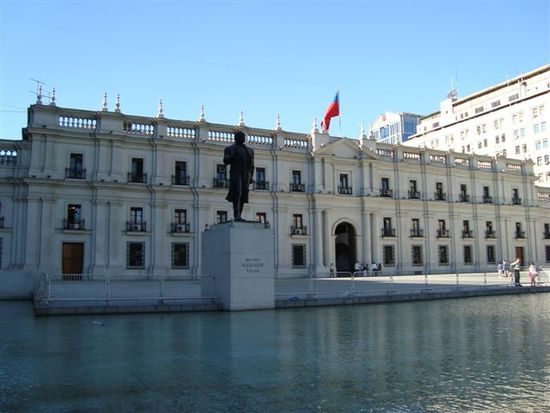 Palacio de la Moneda - Die Rückseite der Medallie