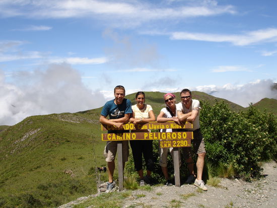 Siegerfoto vor dem Gipfel 