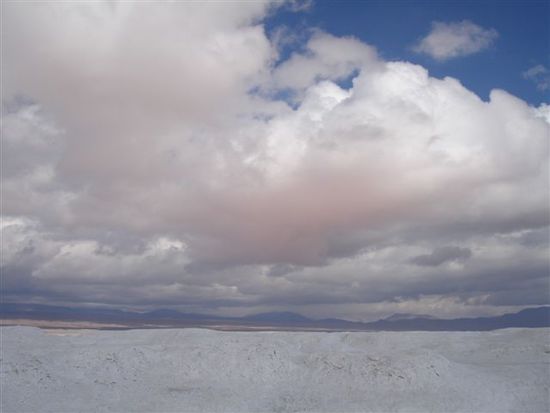 Sogar die Wolken färben sich hier in Pink