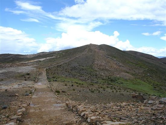Inka Trail auf der Isla del Sol. Die Insel ist übrigens Autofrei.