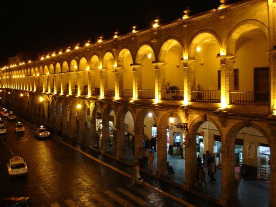 Plaza de Armas by night