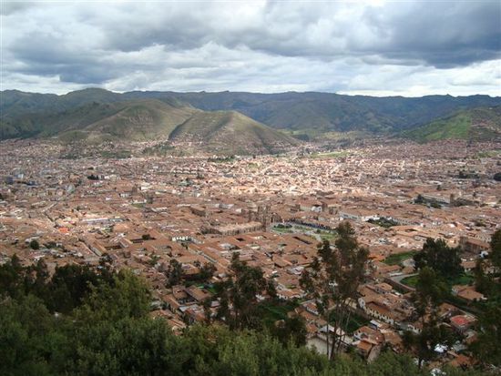 Cusco von der Christo Statue aus gesehen