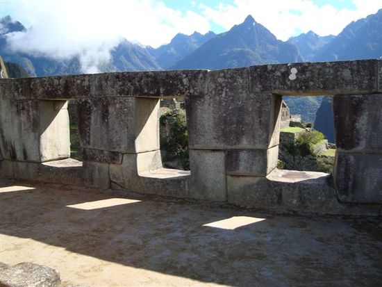Innenansicht des Tempels der drei Fenster. Wir befinden uns auf dem heiligen Platz beim Haupttempel