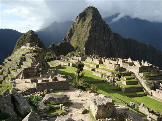 Machu Picchu beim Sonnenuntergang