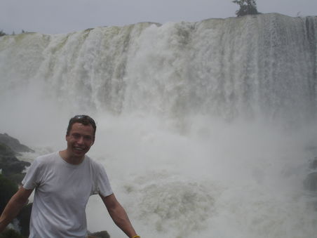 Pflutsch nass am "San Martin" Wasserfall