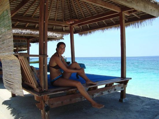 Miss Chiringuito wartet auf den Milkshake...