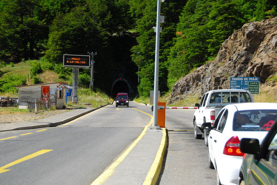 Die westliche Zufahrt zum Tunel las Raices