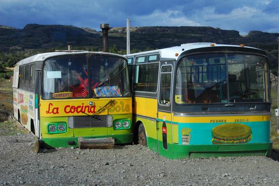 Ein Schnellimbiss an der Carreterra Austral und es gibt...