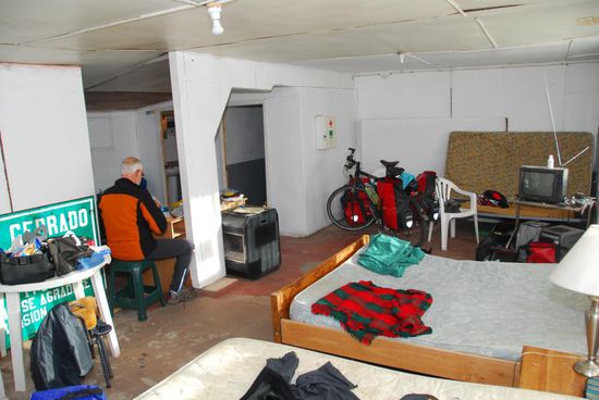 Eine Unterkunft der besonderen Art: Die casa de bicicletista in Villa Mañiguales bei Jorge.