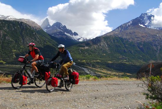Bill und ich vor der Kulisse des Cerro Castillo