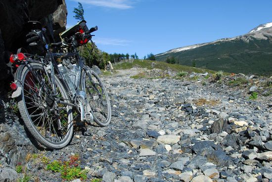 Es ist nicht alles fahrbar - der Strassenbelag, die Steigungen,