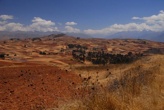 Weite Land(wirt)schaft auf 3600m Hoehe