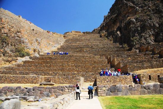 Ein paar Bilder von der beeindruckenden Festungsanlage in Ollantaytambo, wo den spanischen Eroberern eine empfindliche Niederlage beigebracht wurde.
