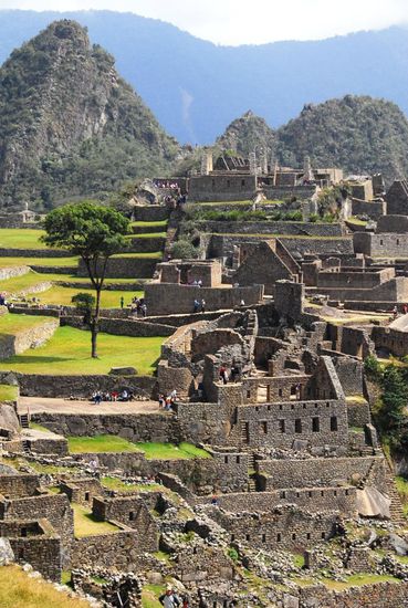 Ein unueberschaubares Gewirr von Gebaeuden, Terrassen und Gassen