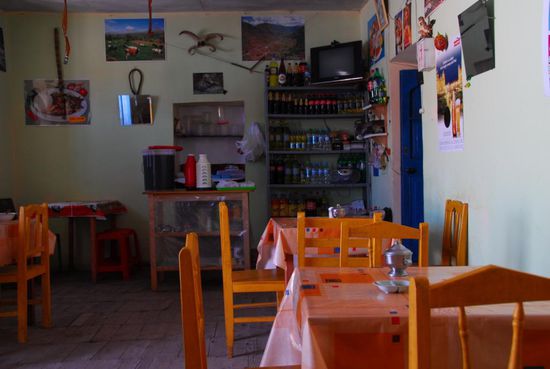 Der Blick in ein typisches Restaurant - hier die sehr gepflegte Variante. Die andere meide ich oder verlasse sie, ohne etwas zu bestellen.