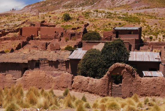 Corocoro - eine sterbende Stadt, nachdem die Kupfermine die Foerderung eingestellt hat