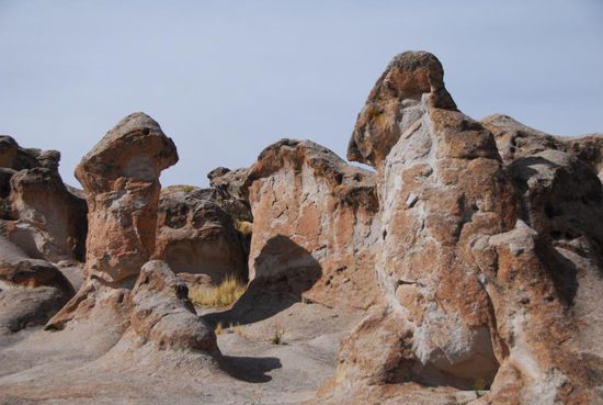 Sonne, Wind, Regen, Frost haben aus dem Sandstein bizarre Formen herausgearbeitet, die zum Umherstreifen und zur Motivsuche verleiten