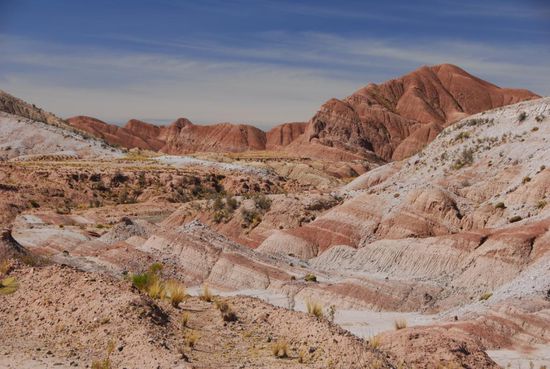 Die Vegetation wird immer karger, aber die Berge bieten dem Auge mit Formen und Farben reichlich Abwechslung