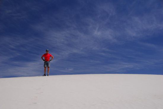 Natuerlich reizt die Duene zu einer "Estbesteigung" - jedenfalls waren keine anderen Spuren zu finden.