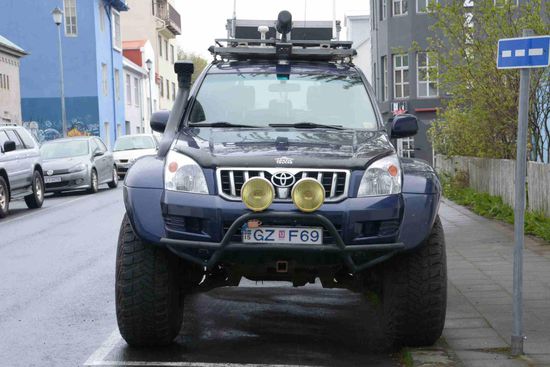 Monstertrucks - absolut nichts Ungewöhnliches in Island!