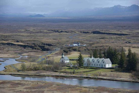 Die Kirche von Þingvellir - wohl eines der bekanntesten Fotomotive Islands...