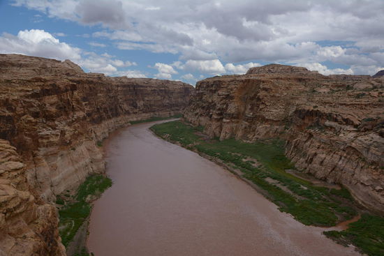 Der Colorado River graebt sich schon mal ein