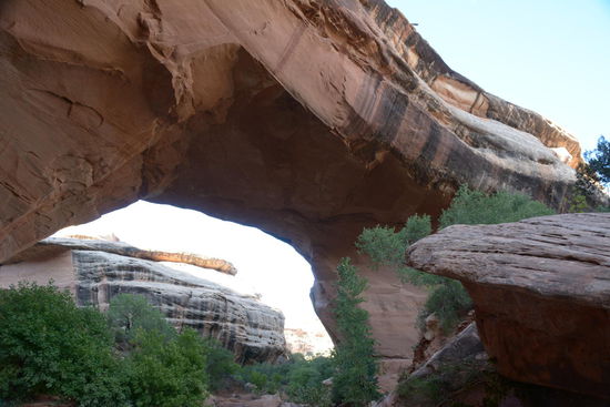 Man kann noch so dicht ran gehen, die zweite Bruecke laesst sich einfach nicht so gut ins Bild setzen.
