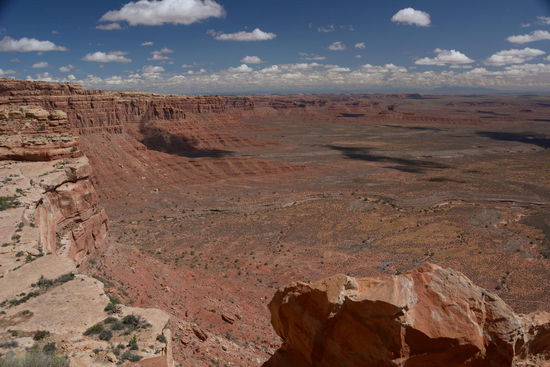 Ein Blick von oben in das Valley of the Gods
