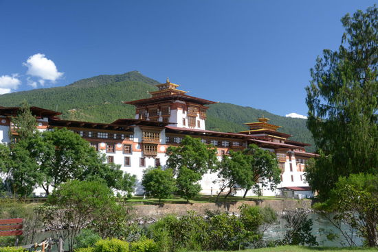 Der Dzong von Punakha - Kloster und Verwaltungsgebäude in einem
