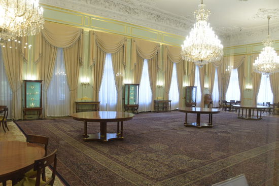 Der große Saal im weißen Palast für offizielle Empfänge