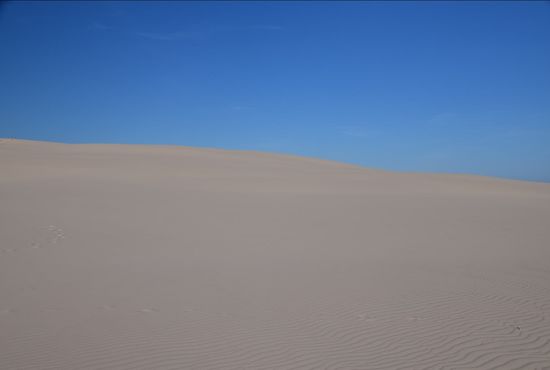 Und mit einem Mal steht man mitten in der Wüste