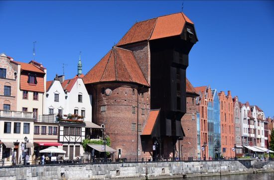 Eines der Wahrzeichen Danzigs: der historische Kran