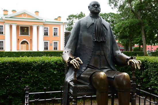 Zar Peter der Große in der Festung - die Proportionen stimmen nicht, aber der Kopf wurde von der Totenmaske abgeformt