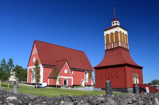 Ach ja, auch in Schweden gibt es Kirchen - und ich bitte mit viel Erfolg immer um gutes Wetter