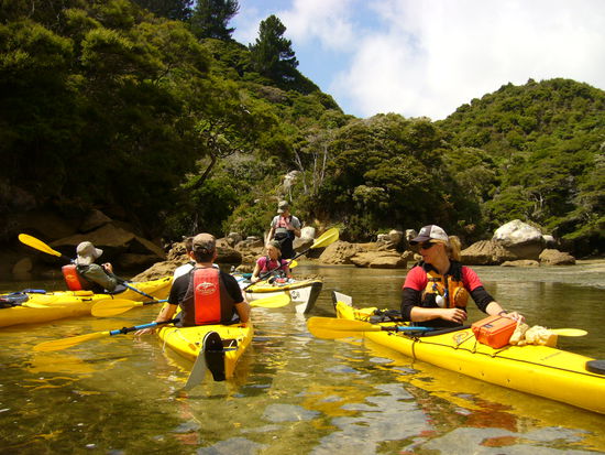Rechts unser Guide Sally mit dem Rest der Truppe, 2 Deutsche, 2 Schweizer und 2 Kiwis (einer davon Lehrer...)