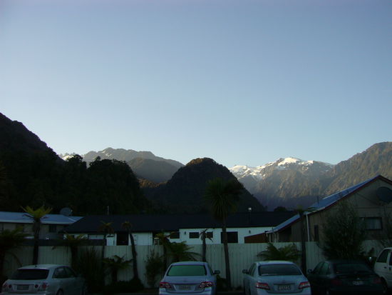 Unser Blick aus dem Hotel am naechsten Morgen