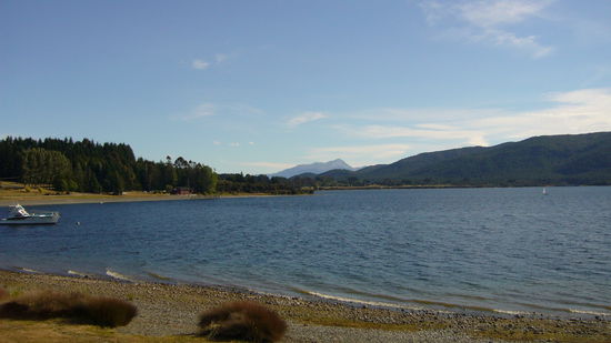 Ein letzter Blick auf den See, und schon geht's nach einem leider viel zu kurzen Aufenthalt hier weiter nach Te Anau.