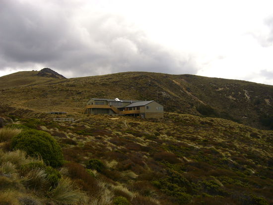 Unsere 1. Huette: Luxmore Hut auf 1.100 Meter Hoehe