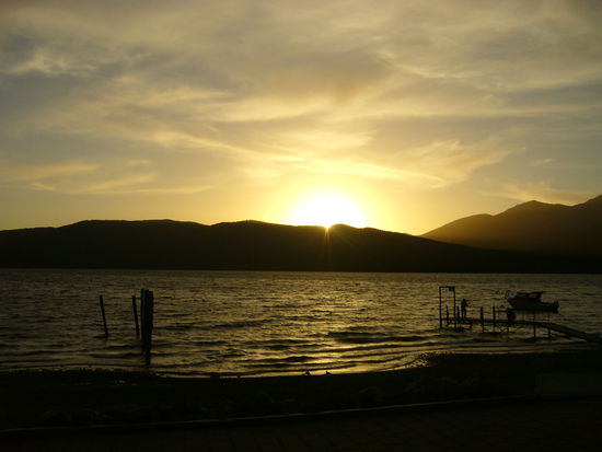 Sonnenuntergang am Lake Te Anau