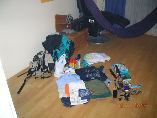 Et Voila - Mein Marschgepäck..........