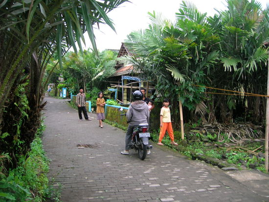 Weiter durch die Doerfer nach Prambanan