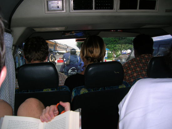 Unterwegs im Minibus......