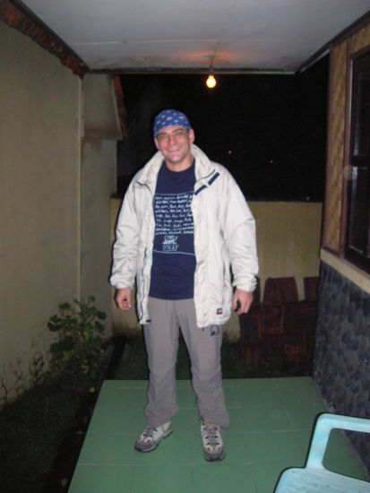 .......und ich in voller Justierung fuer den Trek