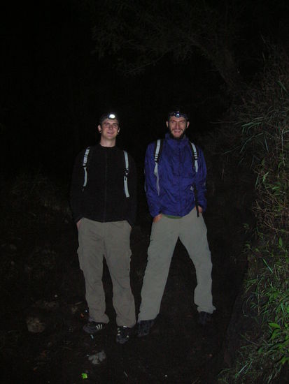 Waehrend des TRICKY Abstiegs - Mo (links) und Edin