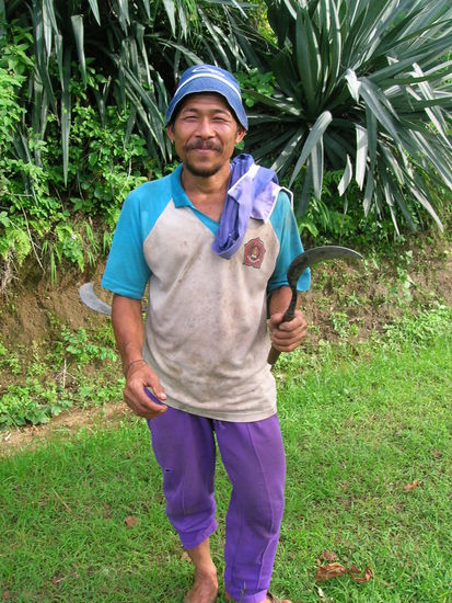 ein Bauer unterwegs - HELLO - Siapa nama anda? Nama saya GERD - Saya dari Austria......und natuerlich Foto
