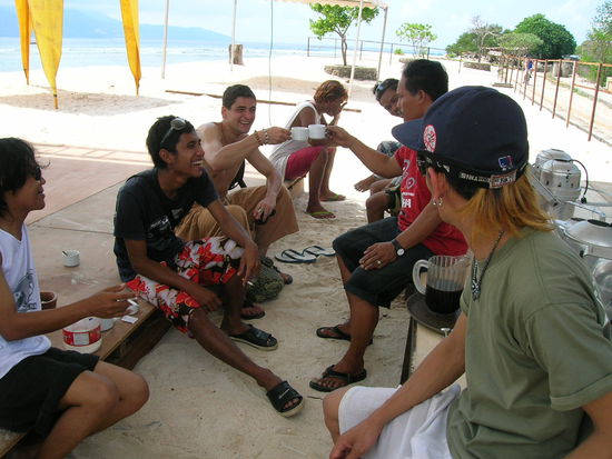 .......unterwegs von den Locals auf einen Kaffee eingeladen zu werden..........