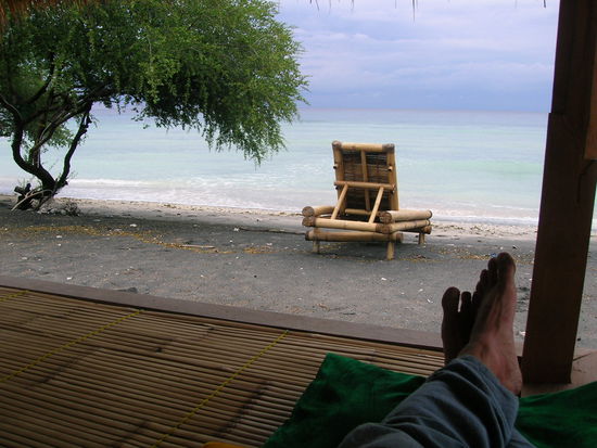 Mein Ausblick gegen 18 Uhr.......