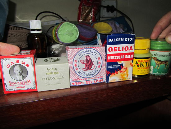 Ein Teilergebnis der Shoppingtour - Tigerbalsam-Selektion - hurra!