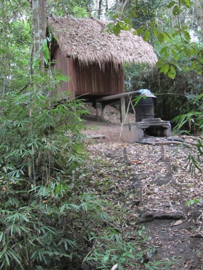 die tradtionelle laotische Krauetersauna blieb KALT 