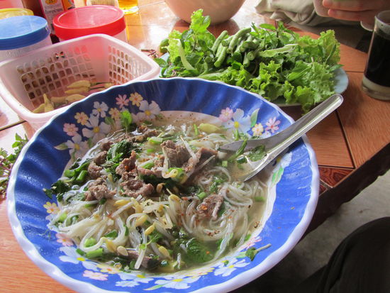 .... richtig! der laotischen Nudelsupp!